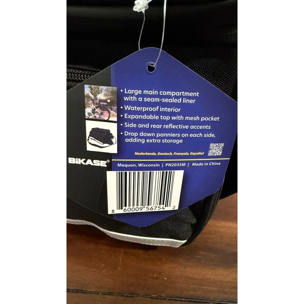 BiKASE Big Daddy Rack Bag Black Waterproof Panniers MIK Compatible PN2035M